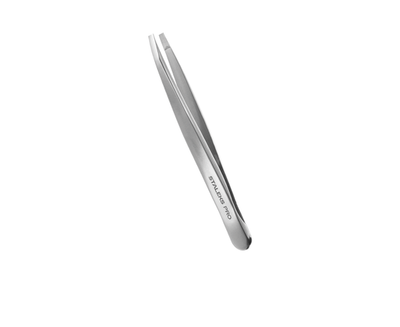 Пінцет STALEKS PRO Expert 10 Type 2 для брів вузькі прямі кромки - TE-10/2