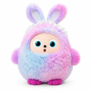 Интерактивная плюшевая AI-игрушка Ledodo с LED-глазами фиолетовая • Мягкая игрушка с искусственным интеллектом для детей 57959
