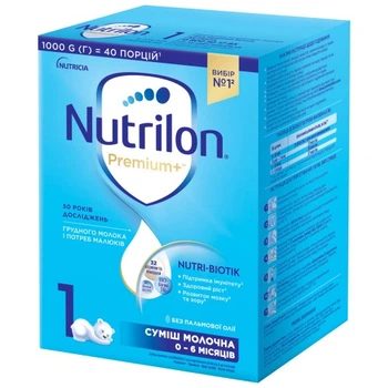 Детская смесь Nutrilon 1 Premium+ молочная 1 кг (5900852047206) Nutrilon 5900852047206 1071031
