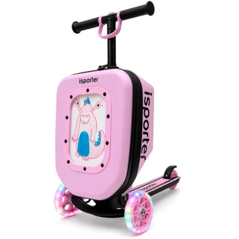Самокат iSporter Travel 2в1 с чемоданом розовый (K3_Pink) iSporter K3_Pink 1070433
