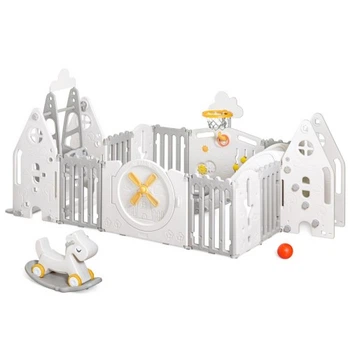 Детский манеж Mealux трансформер 4 в 1 (KD-C051 Grey/White) Mealux KD-C051 Grey/White 1070950