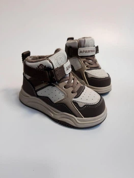 Кроссовки для мальчика Apawwa 1971-1 beige коричневые р.25-14,9 см