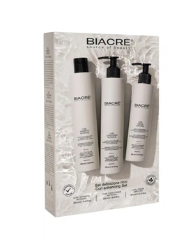 Набор для ухода за вьющимися волосами Biacrē Curl Kit: Шампунь Biacrē Curl Shampoo Nutritive 250 мл + Кондиционер Biacrē Curl Conditioner Nutritive 250 мл + Крем Biacrē Curl Cream Amplifier 200 мл