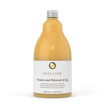 Шампунь Maxy Look Proteins and Minerals of Egg Restructuring and Nourishing Shampoo для восстановления, питания и смягчения волос 1000 мл