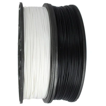 Набір 2в1 PLA філамент пластик для 3D друку Pochatok Filament 1,75 мм 0,75 кг Чорний та Теплий білий