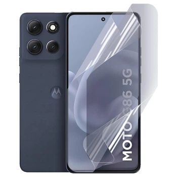 Антишпион приватная плёнка гидрогелевая для Motorola G86 5G противоударная на моторола джи 86 5g прозрачная