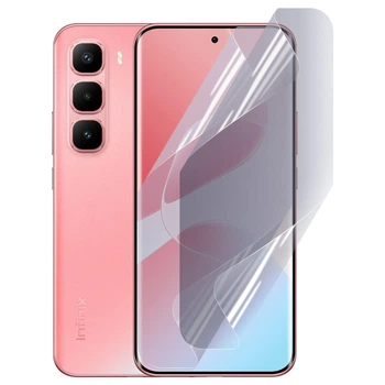 Антишпион приватная плёнка гидрогелевая для Infinix Hot 60 противоударная на инфиникс хот 60 прозрачная