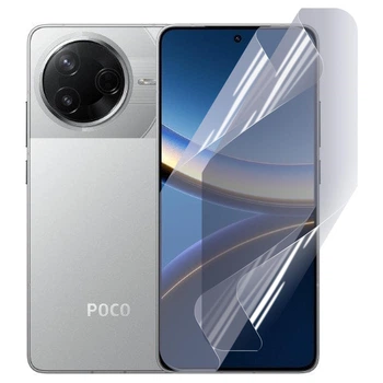 Антишпион приватная плёнка гидрогелевая для Xiaomi Poco F7 Pro противоударная на сяоми поко ф 7 про прозрачная