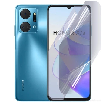 Антишпион приватная плёнка гидрогелевая для Huawei Honor X7A противоударная на хуавей хонор икс 7a прозрачная