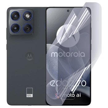 Антишпион приватная плёнка гидрогелевая для Motorola Edge 70 противоударная на моторола едж 70 прозрачная