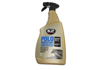 Полироль для матового пластика K2 Polo Protectant Black, чёрный, триггер 750 мл (62703)