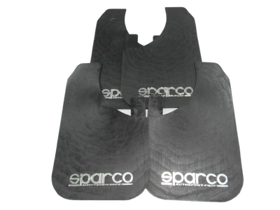 Брызговики SPARCO 430 х 265 мм, универсальные, чёрные, к-кт 4шт, мягкий капрон (28659)