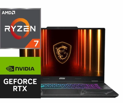 Ноутбук (2026) для геймінгу MSI Cyborg A15 AI Ryzen 7-260 / 32GB / 2ТB/ Win11x Licensed/ RTX5050 / 15.6" 144Hz