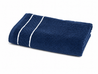 Рушник махровий TWL Soft 450 г/м2, 70*140 см, т.синій