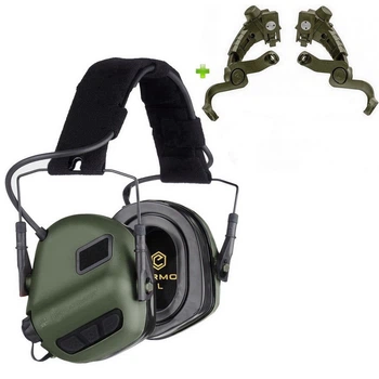 Активні навушники Earmor M31 PLUS + кріплення Чебурашки на каску Earmor M16A (153003c)