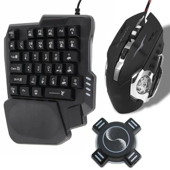 Набір 3в1 Миша + Клавіатура + Хаб, з LED RGB підсвічуванням, для ігрових приставок та ПК GGS-IVAR-TWIN Mix Pro