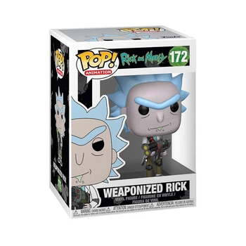 Игровая фигурка Funko pop Weaponized Rick 9.6см серии animation фанко поп год из мультсериала Рик и Морти