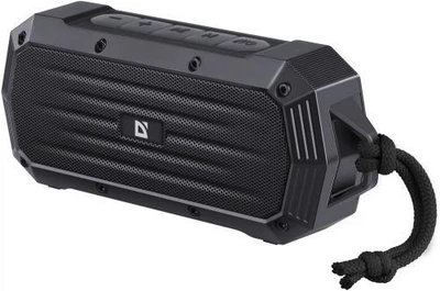 Колонка портативна Defender Octagon, чорний, 5 Вт, bloetooth 5.1, MP3, FM, USB, microSD, AUX, Type-C, 800 mAh, IPX5 (65039)