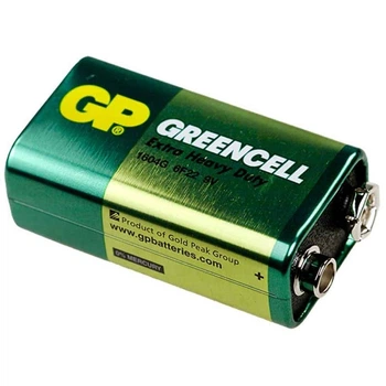 Батарейка солева 6F22 GP Green Cell 9В