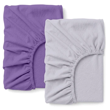 Простынь на резинке Cosas SOFT VIOLET Вареный хлопок 200х220х20 2 шт (2200000045720)