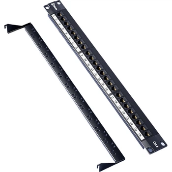 Патч-панель Biaze TT86 24 порти Cat 6 UTP у зборі з органайзером