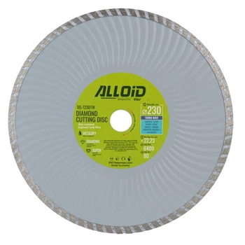 Круг отрезной Alloid алмазний, Turbo Wave, 230мм (DS-7230TW) Alloid DS-7230TW 1070225