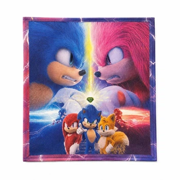 Одноразові серветки Sonic, святкові серветки Сонік, серветки для дитячого свята, набір 20 шт., 17×17 см