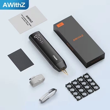 Автомат для точкового зварювання, AWithZ H1 (додатковий набір), ручний точковий зварювач з 11 регульованими режимами, автоматичний та ручний режими, зварювач для акумуляторів 18650, зварювання нікелевих листів, заліза, нержавіючої сталі.