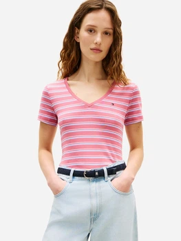 Футболка хлопковая женская Tommy Hilfiger 460923144 M Розовая (1161910461)