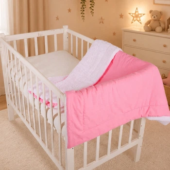 Плед детский MirSon №071 Teddy Flannel 008 Pink 150х220 см (2200013893998)