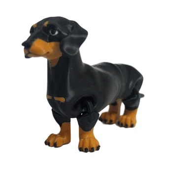 Фигурка собаки породы Такса Коллекционная игрушка и оригинальный декор 3D печать Пластик 80 мм