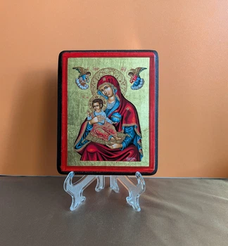 Маленькая писаная Корфская икона Божией Матери (Керкира) 11×13 см