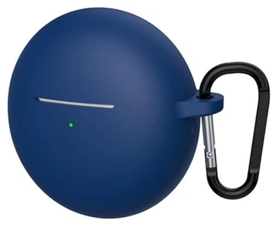 Чехол-накладка DK для Huawei FreeBuds 7i | Silicone Candy Friendly с карабином (dark blue)