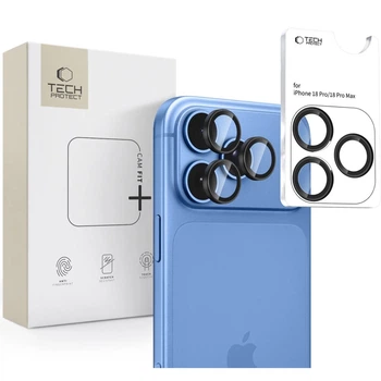 Защитное стекло для камеры Tech-Protect CamRing Fit+ для iPhone 18 Pro | 18 Pro Max Black (5906302325016)
