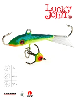 Балансир Lucky John FIN 3 40 мм 20 г морозостойкий пластик цвет 29