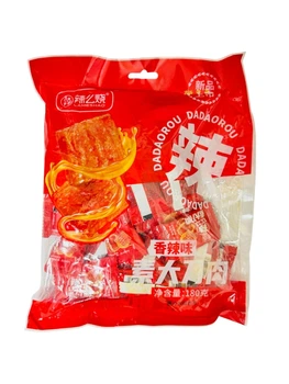 Упаковка мини латяо острая вегетарианская Spicy LAMESHAO Mini-Latiao Red Big pack