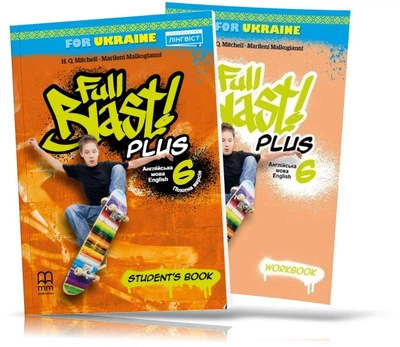 6 клас. НУШ Англійська мова. Full Blast Plus. Student`s book (тверда обкладинка) + Workbook (Мітчелл Г.), MM Publications
