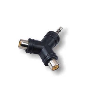 Переходник Roxtone RA-050 2 x RCA female (мама) - Jack 3.5 stereo male (папа)