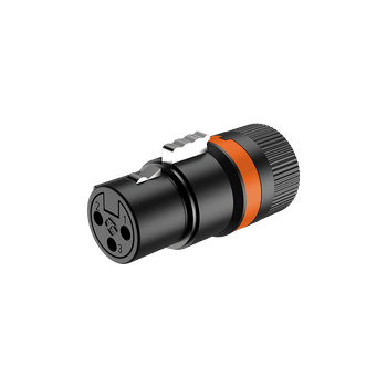 Роз'єм Roxtone LX-3F XLR (мама) низькопрофільний обертовий