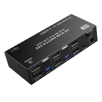 KVM-перемикач Biaze KVM55 2-портовий DisplayPort 8K Ultra HD @ 60 Гц