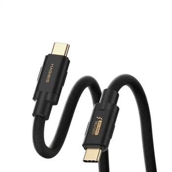 Кабель Hagibis UC50 Thunderbolt - Thunderbolt 120 Гбит/с 16K 240 Вт Black