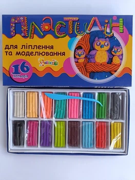 Пластилин 16 цвета Незнайка