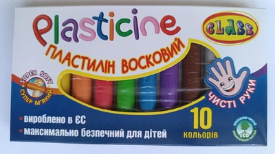 Пластилин восковый Class чистые руки 10 цвета