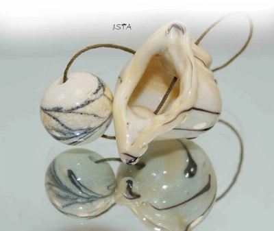 Набор стеклянных бусин 31*24мм 15мм отв:2мм №7642 ISTA Lampwork