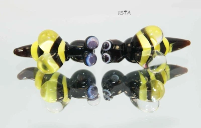 Набор стеклянных бусин 30мм * 10мм отв:2мм №7551 ISTA Lampwork