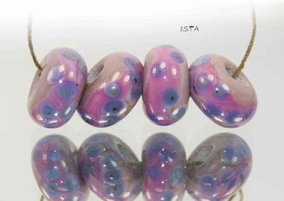 Набор стеклянных бусин 18*9мм отв:5мм № 7431 ISTA Lampwork