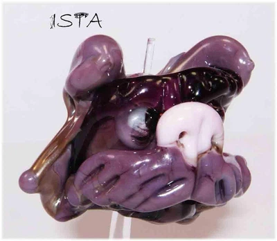 Стеклянная бусина 23*22*27 мм отв: 2 мм №2933 ISTA Lampwork
