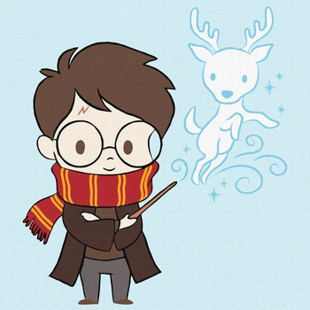 Картина по номерам для детей WB Harry Potter: Милый Патронус KHO1397