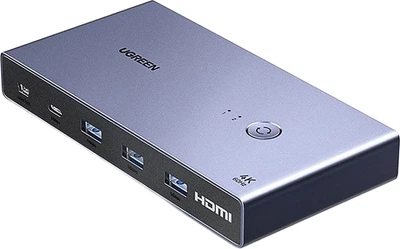 KVM-перемикач UGREEN CM730 2-портовий USB Type-C 4K 60 Гц (25959)