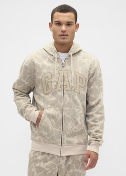 Толстовка чоловіча Adult Relaxed Gap Logo Print Zip Hoodie розмір XL
